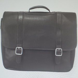 Latico Handmade traditional Wall Street Laptop Brief with multiple compartments